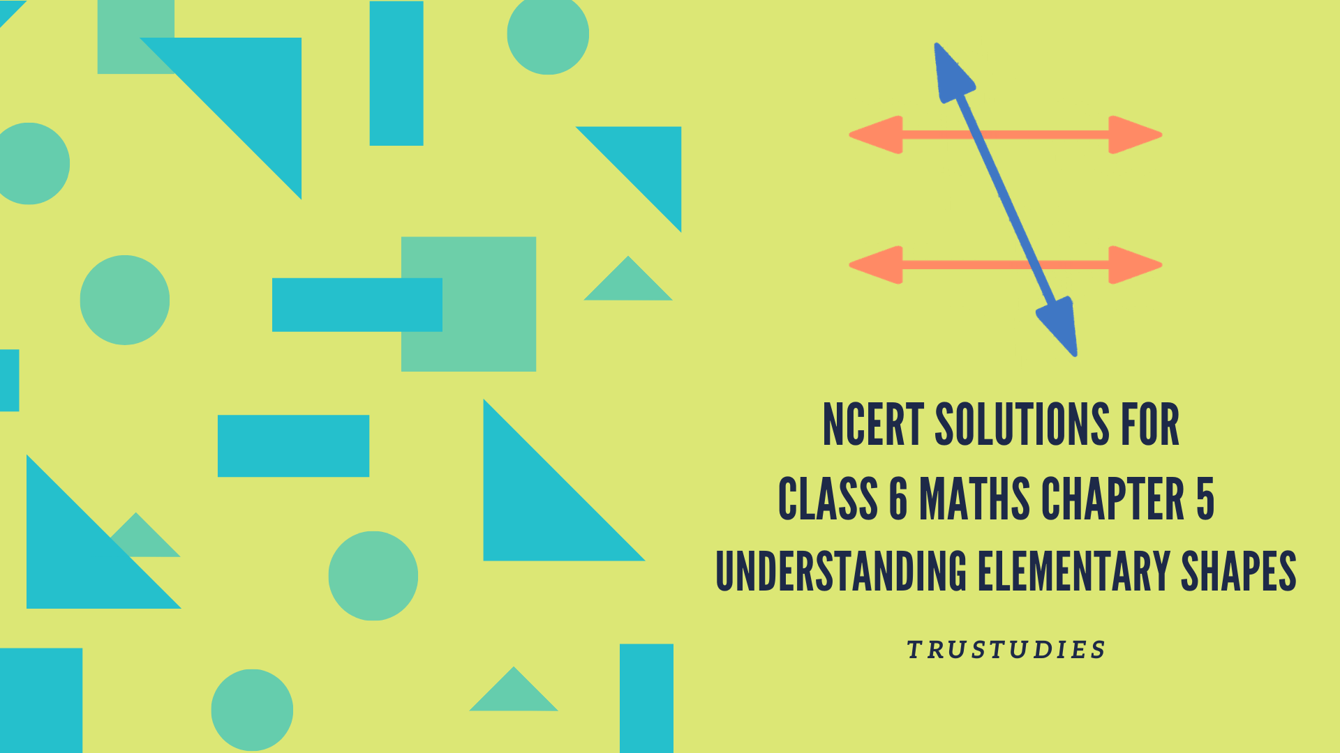 NCERT solutions for class 6 maths chapter 5 understanding elementary shapes banner image