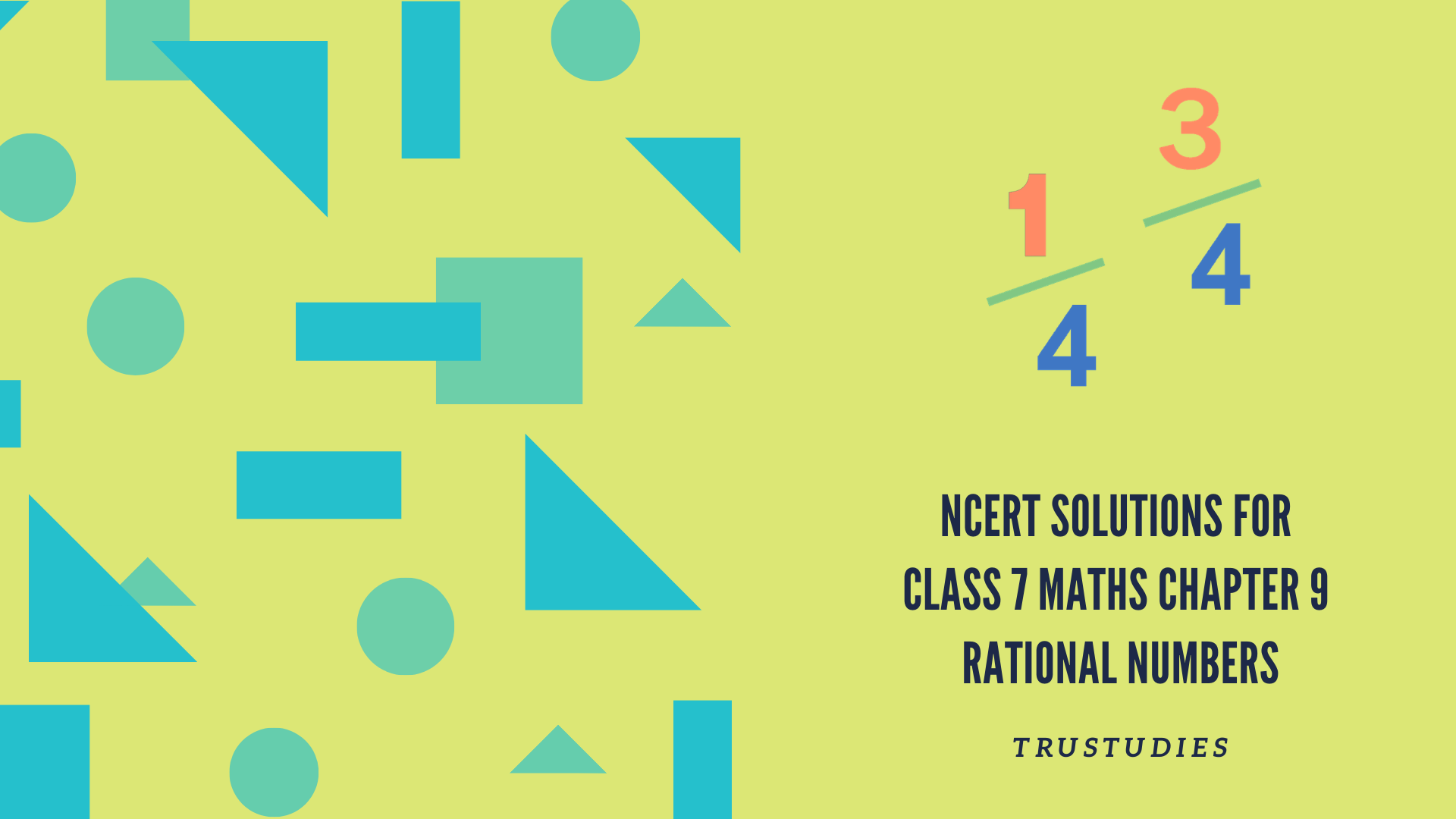 NCERT solutions for class 7 maths chapter 9 rational numbers banner image