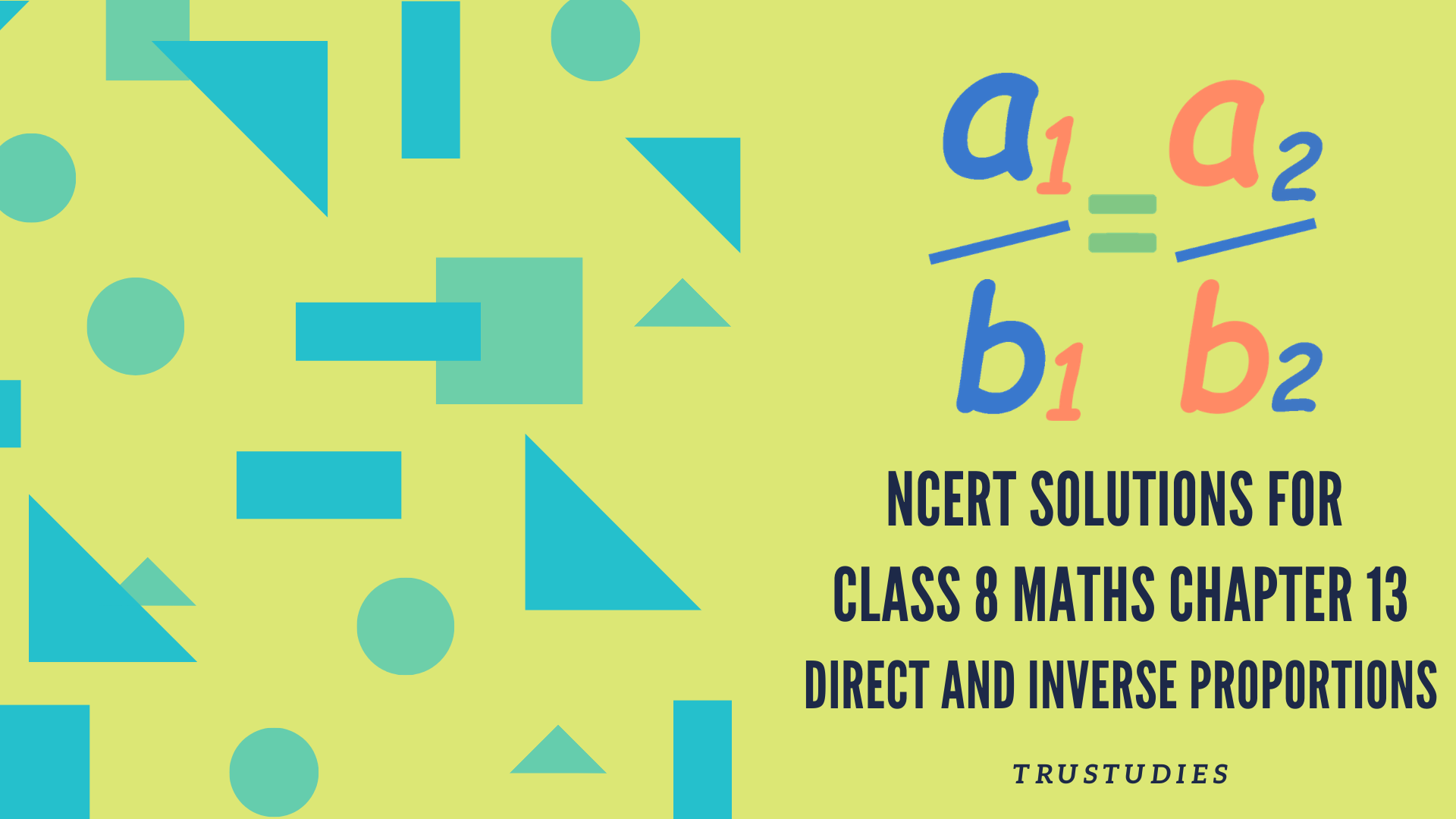 NCERT solutions for class 8 maths chapter 13 direct and inverse proportions banner image
