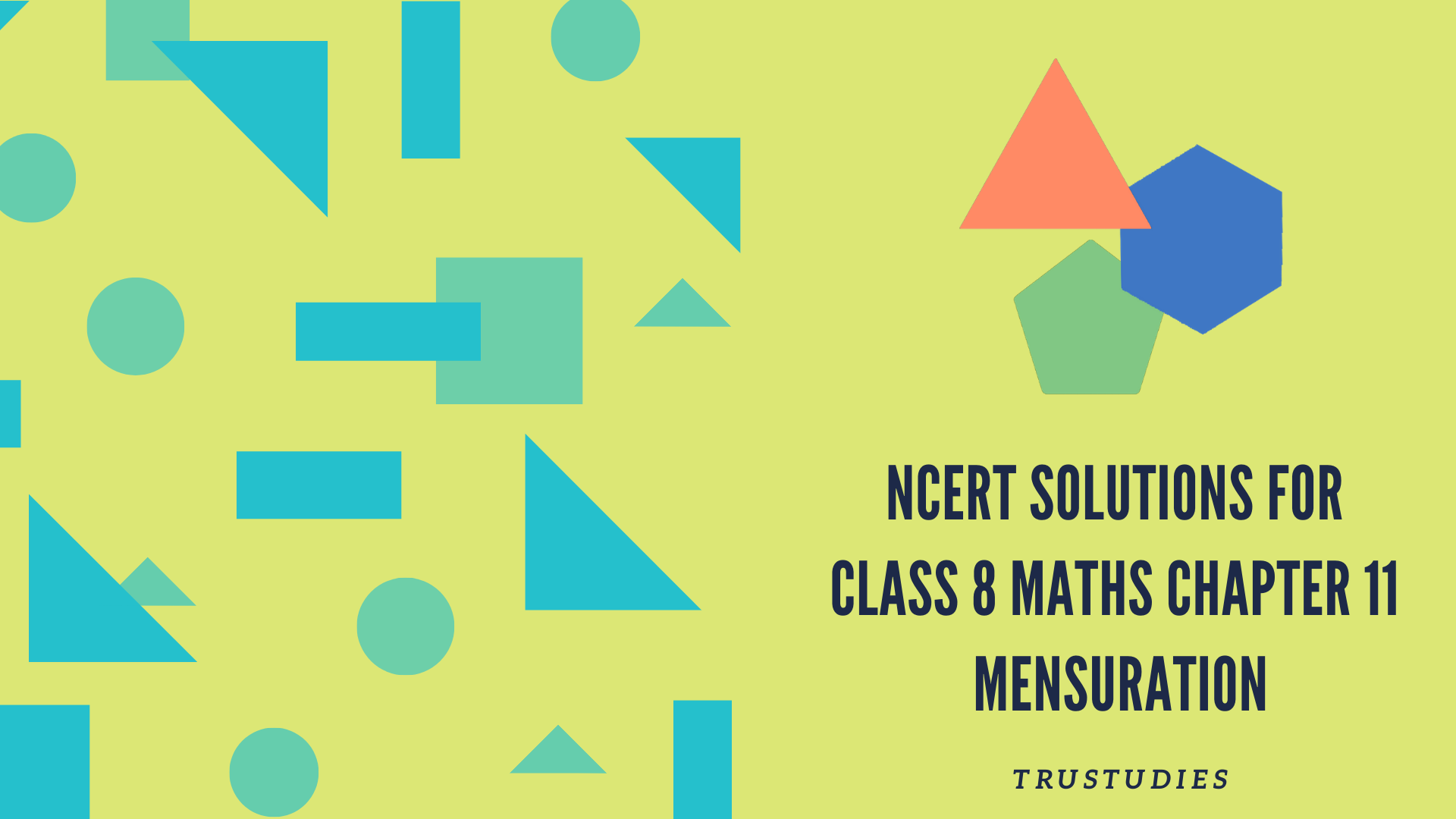NCERT solutions for class 8 maths chapter 11 mensuration banner image