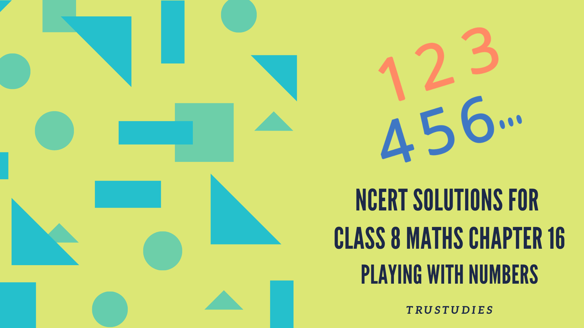 NCERT solutions for class 8 maths chapter 16 playing with numbers banner image