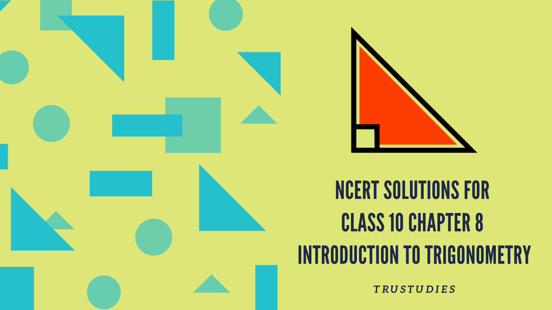 NCERT solutions for class 10 maths chapter 8 introduction to trigonometry banner image